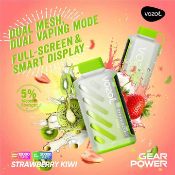 Vozol Gear Power Strawberry Kiwi (20000 Puffs)