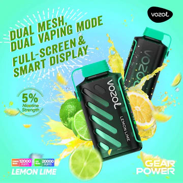 Vozol Gear Power Lemon Lime (20000 Puffs)