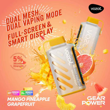 Vozol Gear Power Mango Pineapple Grapefruit (20000 Puffs)