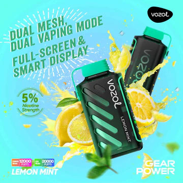 Vozol Gear Power Lemon Mint (20000 Puffs)